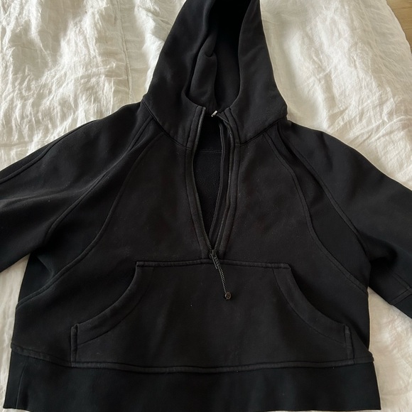 Black lululemon scuba oversized half zip size xs/s - Picture 4 of 8